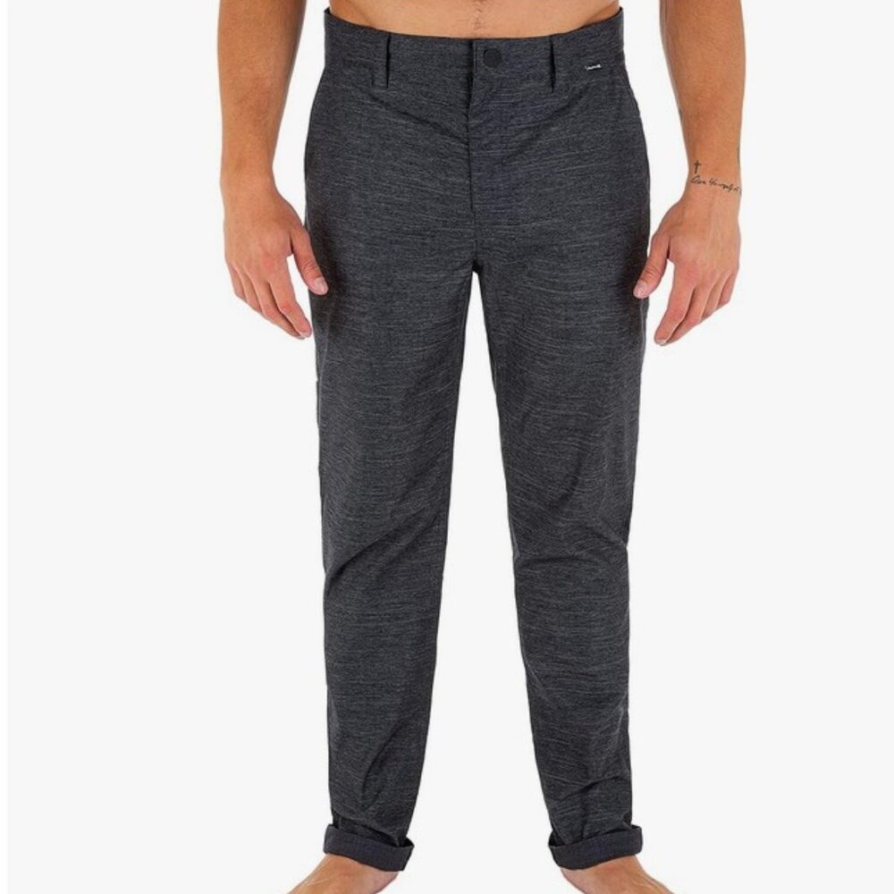 NWT Hurley Men's H2O-Dri Worker Breathe Pant in Space Gray 38